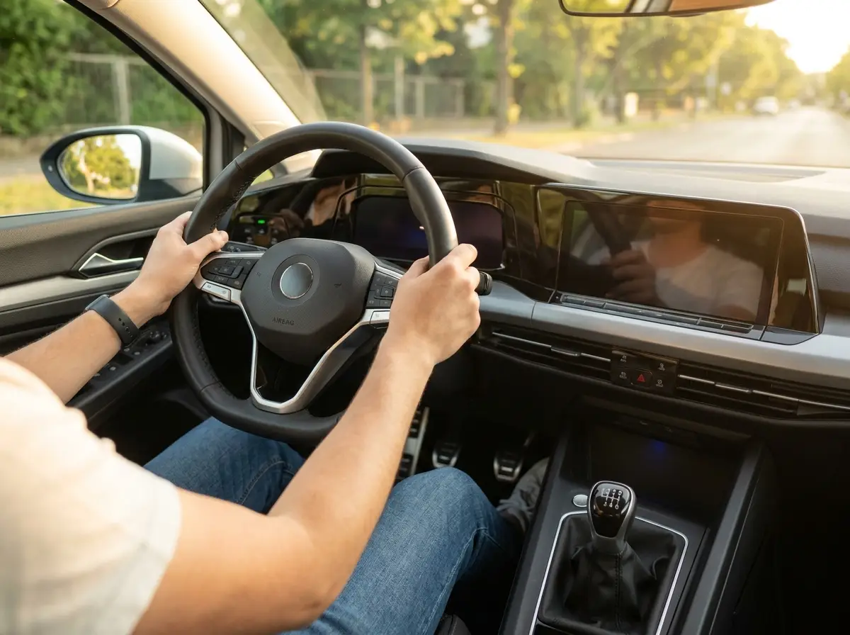 Automatic driving lesson in progress